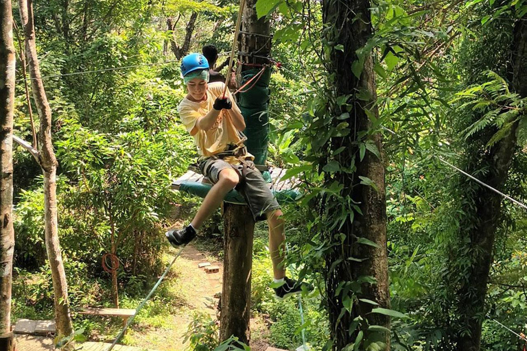 Phuket: Jungle Xtrem Avonturen en Zipline ParkAvontuur voor gevorderden met 45 platforms