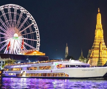 Bangkok: White Orchid Chao Phraya Dinner Cruise Freibier