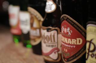 Tschechische Bierprobe in Prag