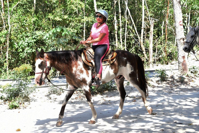 Cancun: Adventure Tour with Horseback, Cenote, ATV, ZiplinesSingle ATV from Cancun