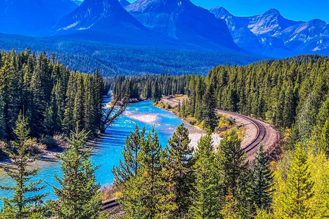 Moraine, lac Louise, lac Emerald, canyon Johnston et tour de Banff