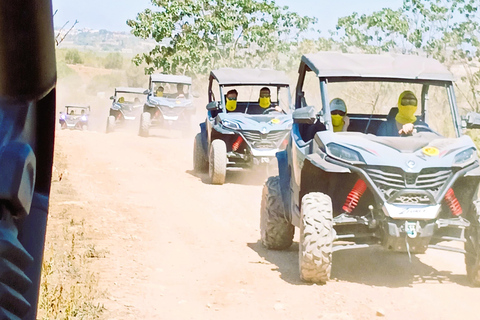 Mallorca: Mountain Buggy Adventure with Secret Coves Tour 4 Seat Buggy South Route with Off-Roading