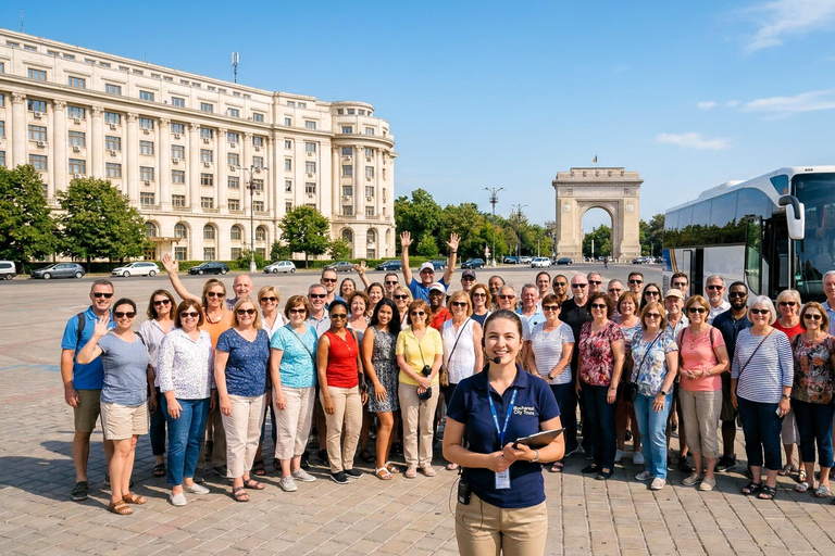 Bucharest Tour: Parliament, Spring Palace, Village Museum Audio Guide 24 Languages