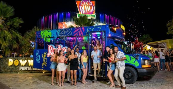 Punta Cana: Party Bus Night Tour with Drinks & Stops