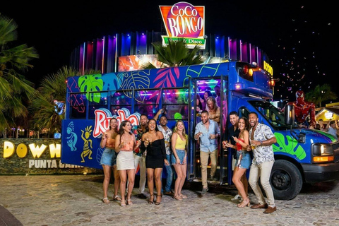 Punta Cana: Party Bus Night Tour with Drinks & Stops