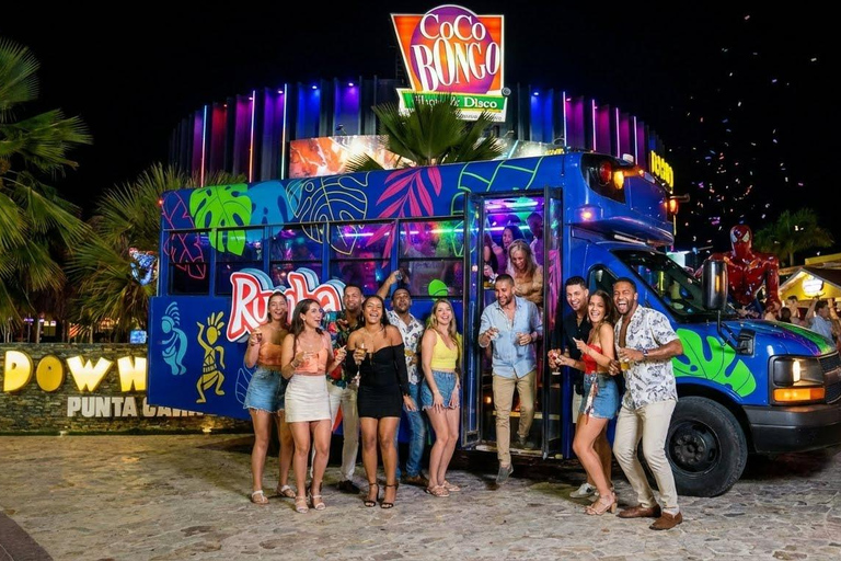 Punta Cana: Party Bus Night Tour with Drinks & Stops