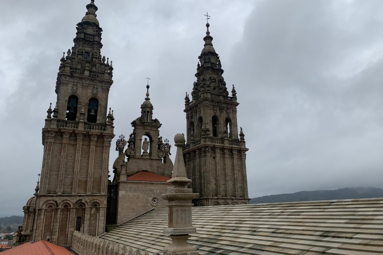 Visite de la cathédrale de Santiago avec les toits et le portique de la GloriaVisite complète de la cathédrale de Santiago