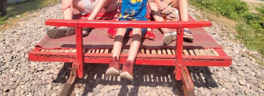 Visite de l'après-midi : Train de bambou, grotte de la mort et grotte de la chauve-souris