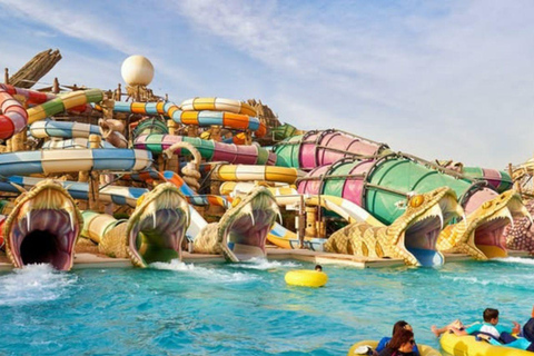 Abu Dhabi: Yas Waterworld Entry Ticket with Transfer in SUV Abu Dhabi: Yas Waterworld Entry Ticket & KIA Carnival Tour