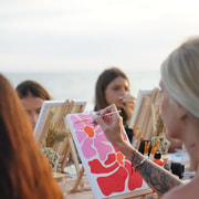 Bali, Canggu: Sunset Beach Painting Workshop - Welcome Drink