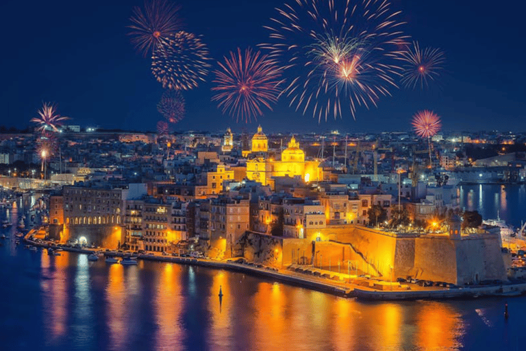 Valletta: Aperitivo med prosecco och charkuterier på nyårsafton