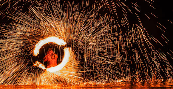 Fiji: Sunset Cruise with Dinner and Fire Show