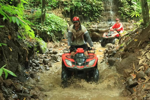 Paseo en quad por Ubud y Tubing por el río con cascada y cañón ocultosPaseo en quad individual