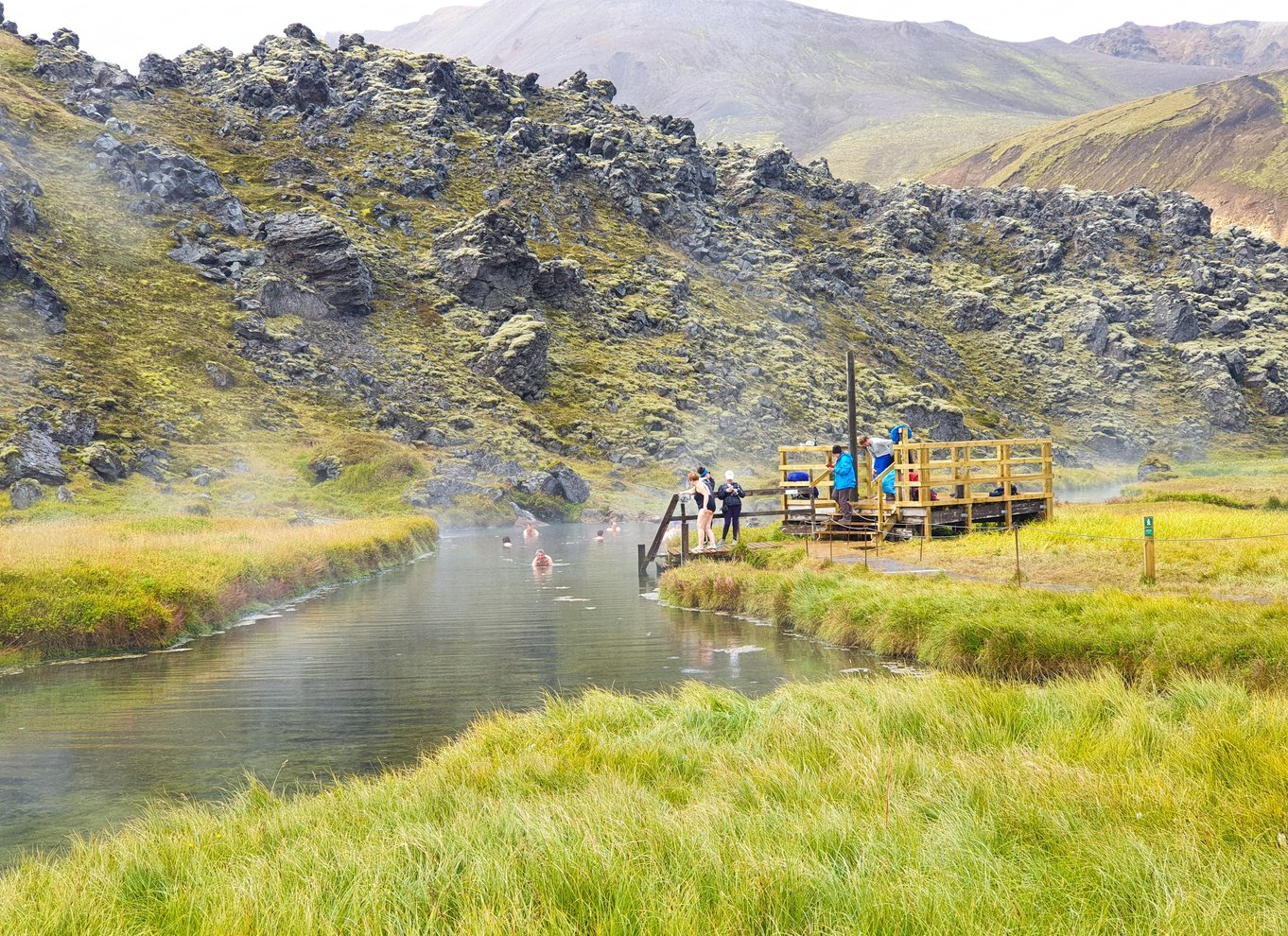 Reykjavik: Vandretur i højlandet ved Landmannalaugar og varme kilder