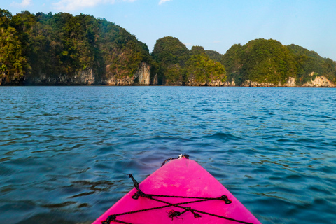 Krabi: Caiaque ao pôr do sol Ao Thalane com jantar churrasco