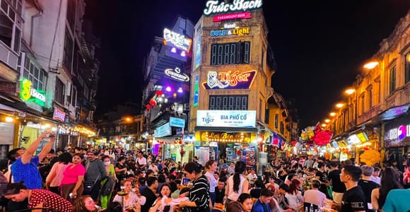 From Hanoi: Old Quarter Beer Crawl with Drinks and Guide