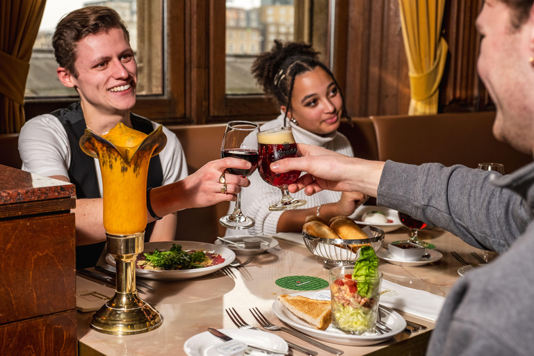 Amsterdam: comida de 3 platos en salas de espera históricas de primera clase