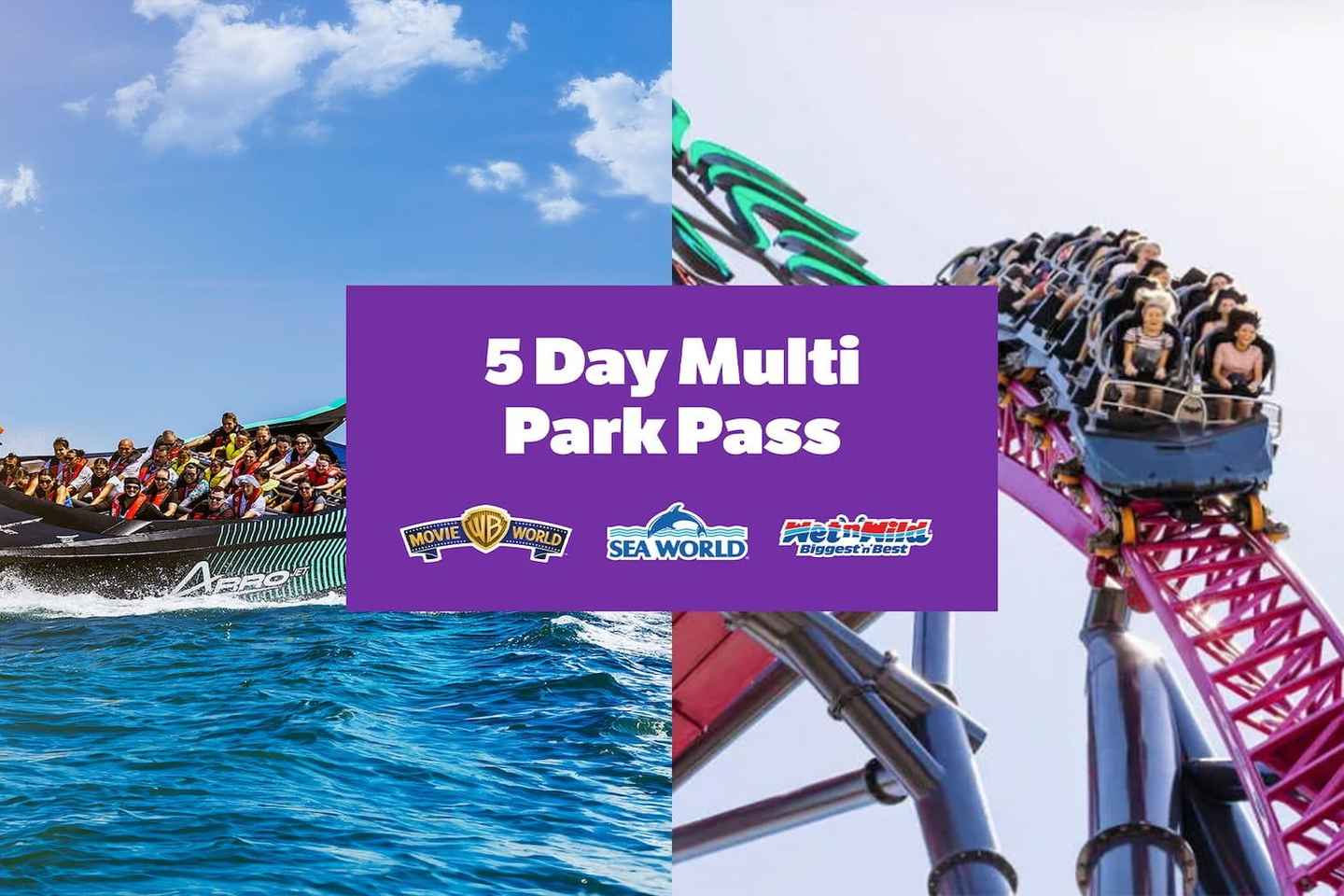 Gold Coast: Jetboat Ride & 5-Day Theme Park Pass - Gold Coast: Jetboat Ride & 5-Day Theme Park Pass