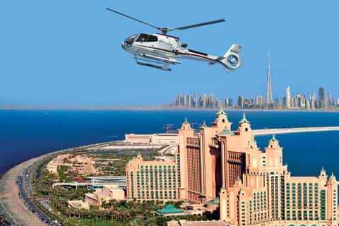 Dubai: Helikoptertur fra The Palm til Burj Khalifa