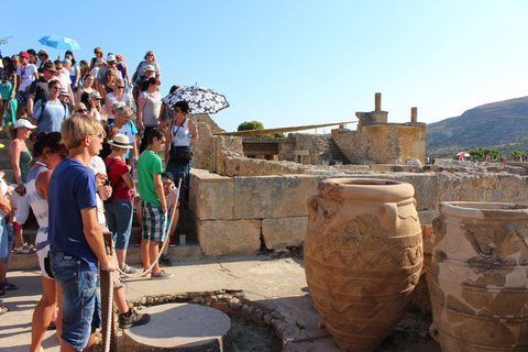 Kreta: Heraklion, Knossos & Minoische KulturshowAbholung in Georgioupolis