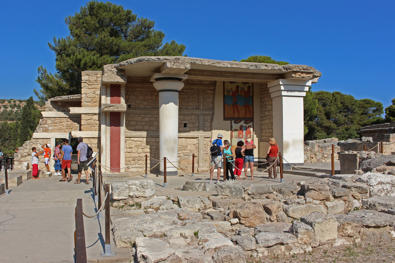 Heraklion, Knossos &amp; Minoisk kulturutställningUpphämtning i Georgioupolis