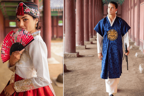 Recorrido fotográfico en hanbok por un palacio de Daehanhanbok