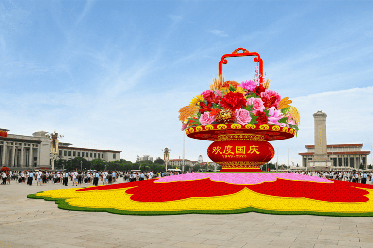 Pekin: Usługa rejestracji wejścia na plac TiananmenCeremonia opuszczenia flagi na placu Tiananmen