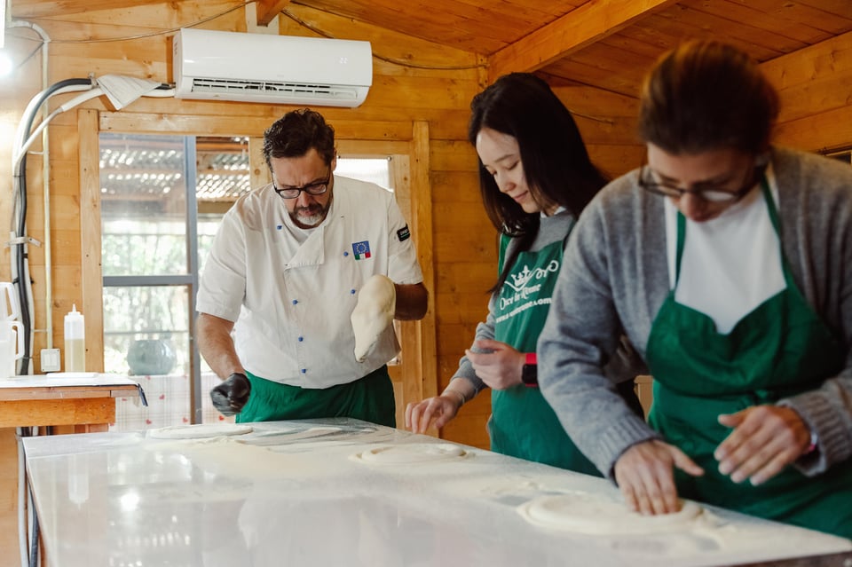 Rom: Kombinierter Pizza- und Pasta-Kochkurs mit Wein Rom: Kombinierter ...