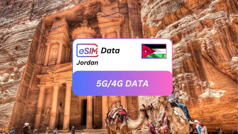 Jordan Seamless eSIM Piano dati in roaming per i viaggiatori