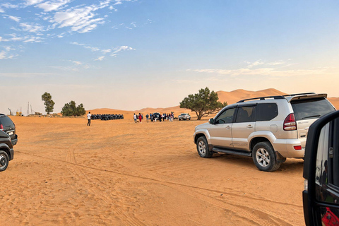 From Fes: 3-Day Merzouga Desert Tour to Marrakech Standard Desert Camp Experience (Shared Facilities)