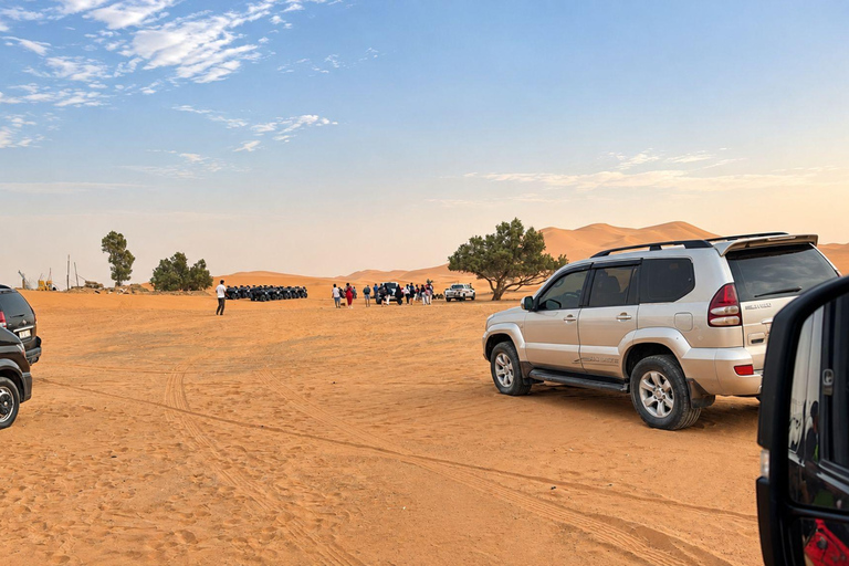From Fes: 3-Day Merzouga Desert Tour to Marrakech Standard Desert Camp Experience (Shared Facilities)