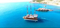 Alanya Catamaran Voyage en bateau avec bain de soleil, natation - Hizvo