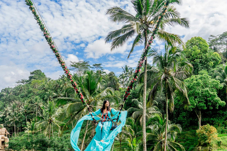 Ubud: Alas Harum Day-Pass with Swing, Sky Bike &amp; Flying FoxEntrance + 1 Swing + 1 Flying Fox/Skybike