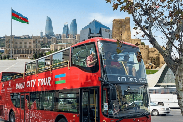 Baku: Hop-On Hop-Off Coach Tour + Optional Guided Walk in Icheri Sheher Hop-On Hop-Off Coach Tour + İçerişehir Guided Walking Tour