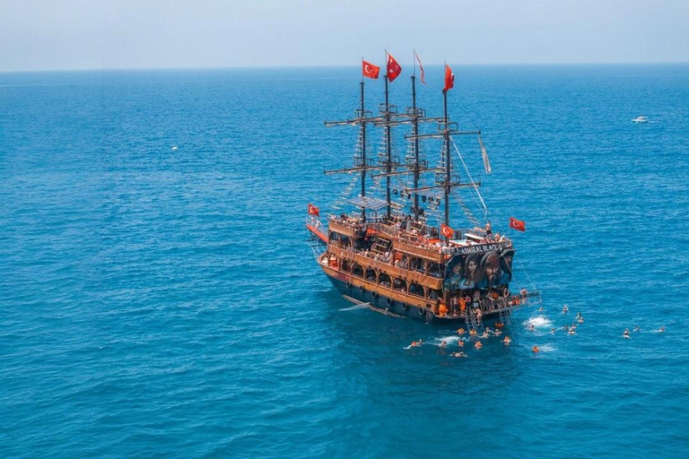 Alanya: Pirate Boat Tour w/Lunch, Soft Drinks and Transfer Pirate Boat Tour w/Lunch, Soft Drinks and Without Transfer
