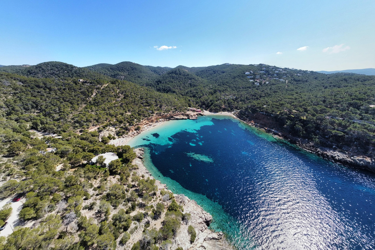 Jet Ski Tour zur Cala Salada von San Antonio (2 Personen)