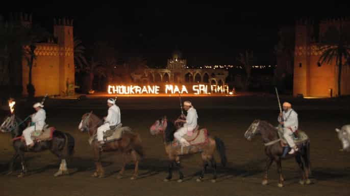 depuis marrakech dînerspectacle 1001 nuits de fantasia
