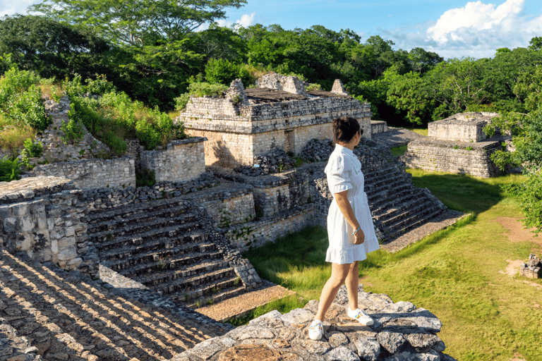 Z Riviera Maya: Wycieczka Ek Balam i Cenote z lunchem i odbioremZ Riviera Maya: Wycieczka, udogodnienia + lunch w pudełku + napoje
