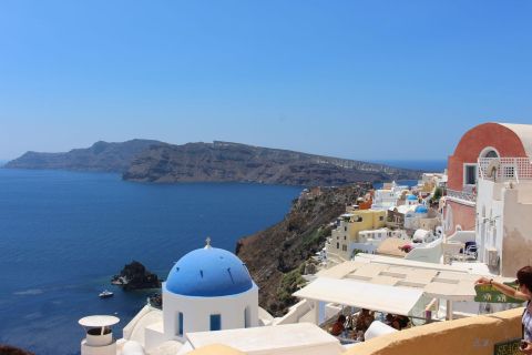 Desde Creta: tour de día completo por Santorini en barco