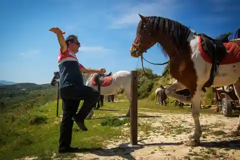 Héraklion : Excursion d'une journée à cheval avec déjeuner et transfert