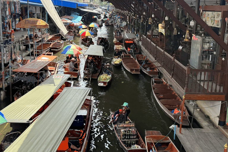 Bangkok Maeklong Train Ride, Floating Market & Dragon Temple Bangkok: Train Ride, Floating Market & Dragon Temple Tour