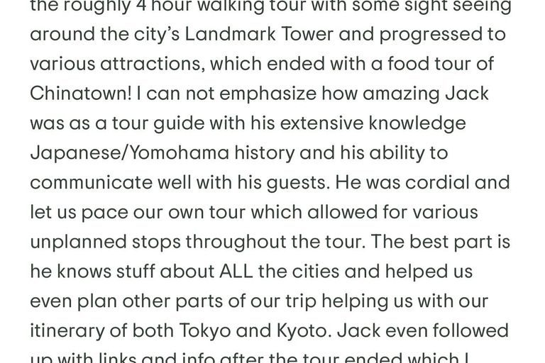 横滨探险：地标、街头美食、文化之旅横滨探险之旅：地标建筑、街头小吃、文化巡礼