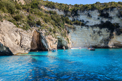 From Lefkimmi: Paxos, Antipaxos & Blue Caves Boat Tour