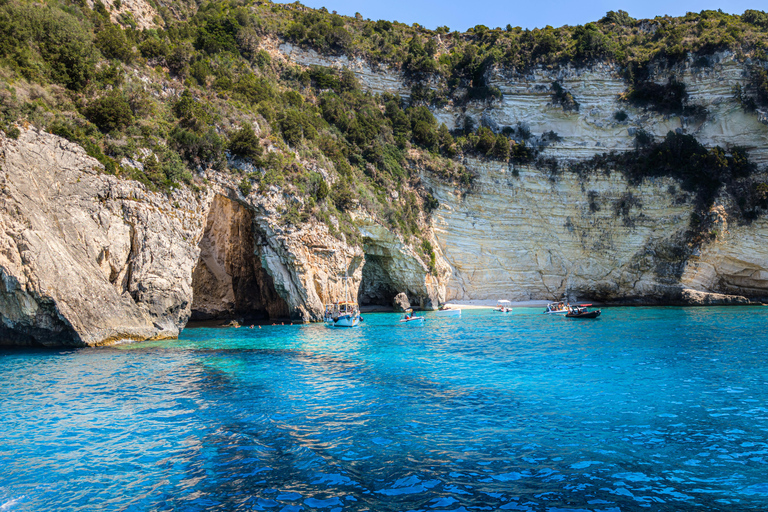From Lefkimmi: Paxos, Antipaxos & Blue Caves Boat Tour