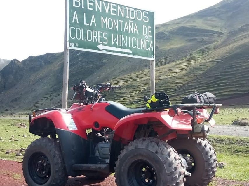 Privat service Besøg Rainbow Mountain på ATV er frokost GetYourGuide