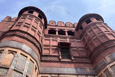 From Delhi: Day Trip to Taj Mahal, Agra Fort & Elephant SOS Car + Guide + Entrance Tickets