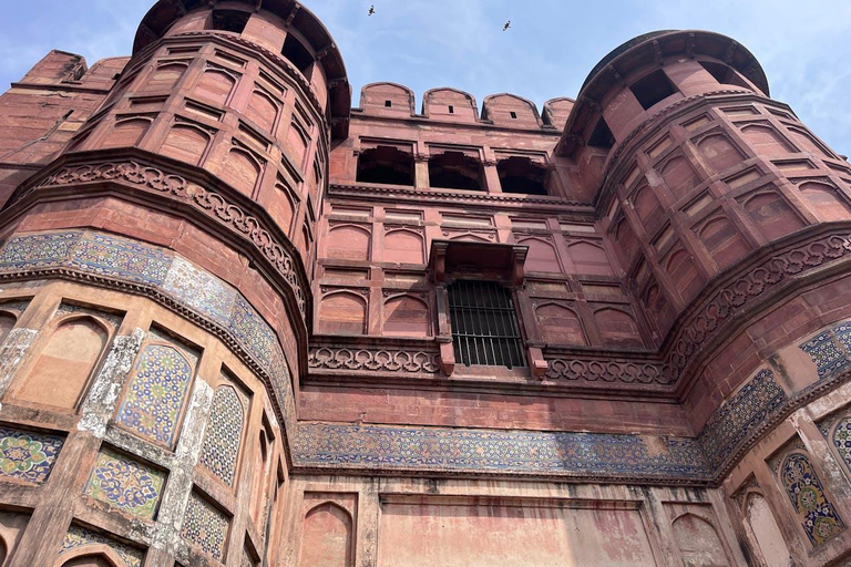 From Delhi: Day Trip to Taj Mahal, Agra Fort & Elephant SOS Car + Guide + Entrance Tickets