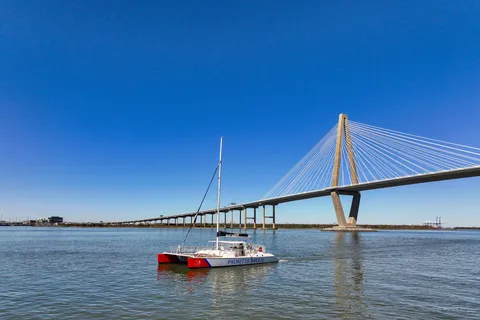 Charleston: Sunday Mimosa Catamaran Sail w/Mini Brunch Bites