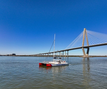 Charleston: Sunday Mimosa Catamaran Sail w/Mini Brunch Bites