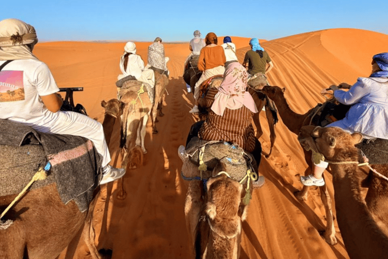 From Marrakech: 4-Day Camel Ride & Sahara Camp Experience From Marrakech : 4 days desert group tour (luxury camp)